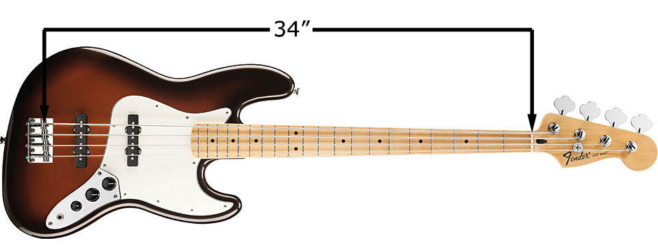 FENDER JAZZ: SCALA LUNGA (34”)