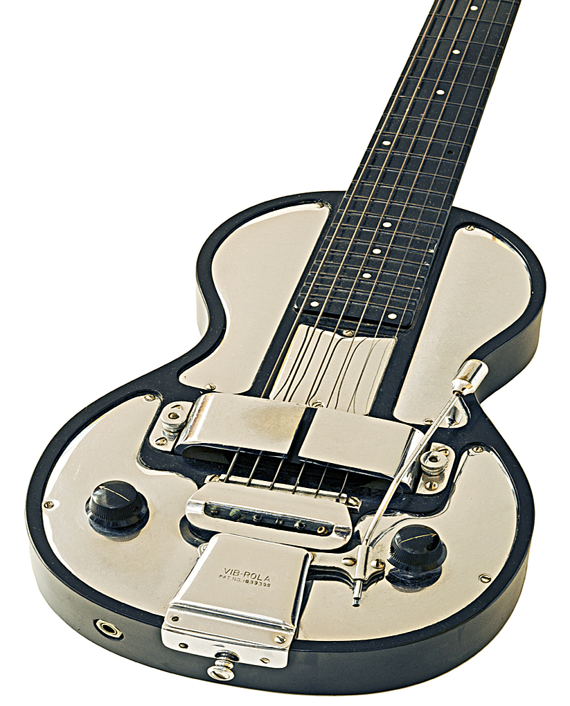 RICKENBACKER MODEL B ELECTRO SPANISH GUITAR CON LEVA KAUFFMAN VIB-ROLA
